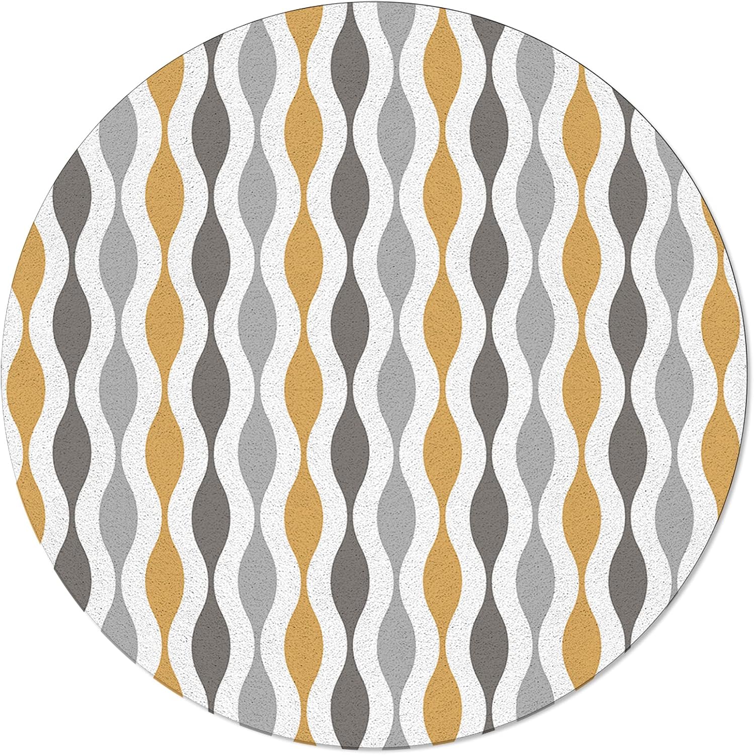 Round Area Rugs Mid Century Modern Super Soft Indoor Stain