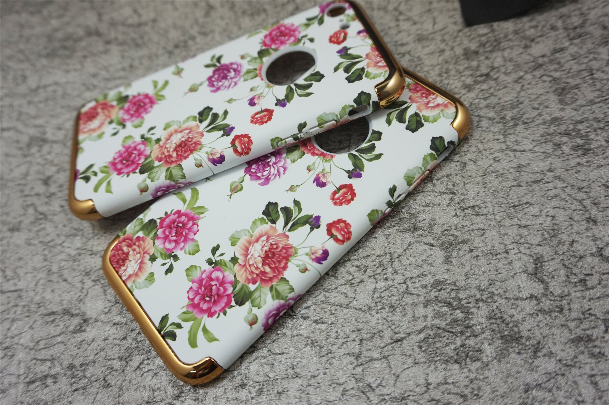 iPhone 7 Case,White Rose Flower ,{Special Series] 3 in 1 Ultra Thin and Slim Hard Case Finish with Electroplate Frame for Apple iPhone 7