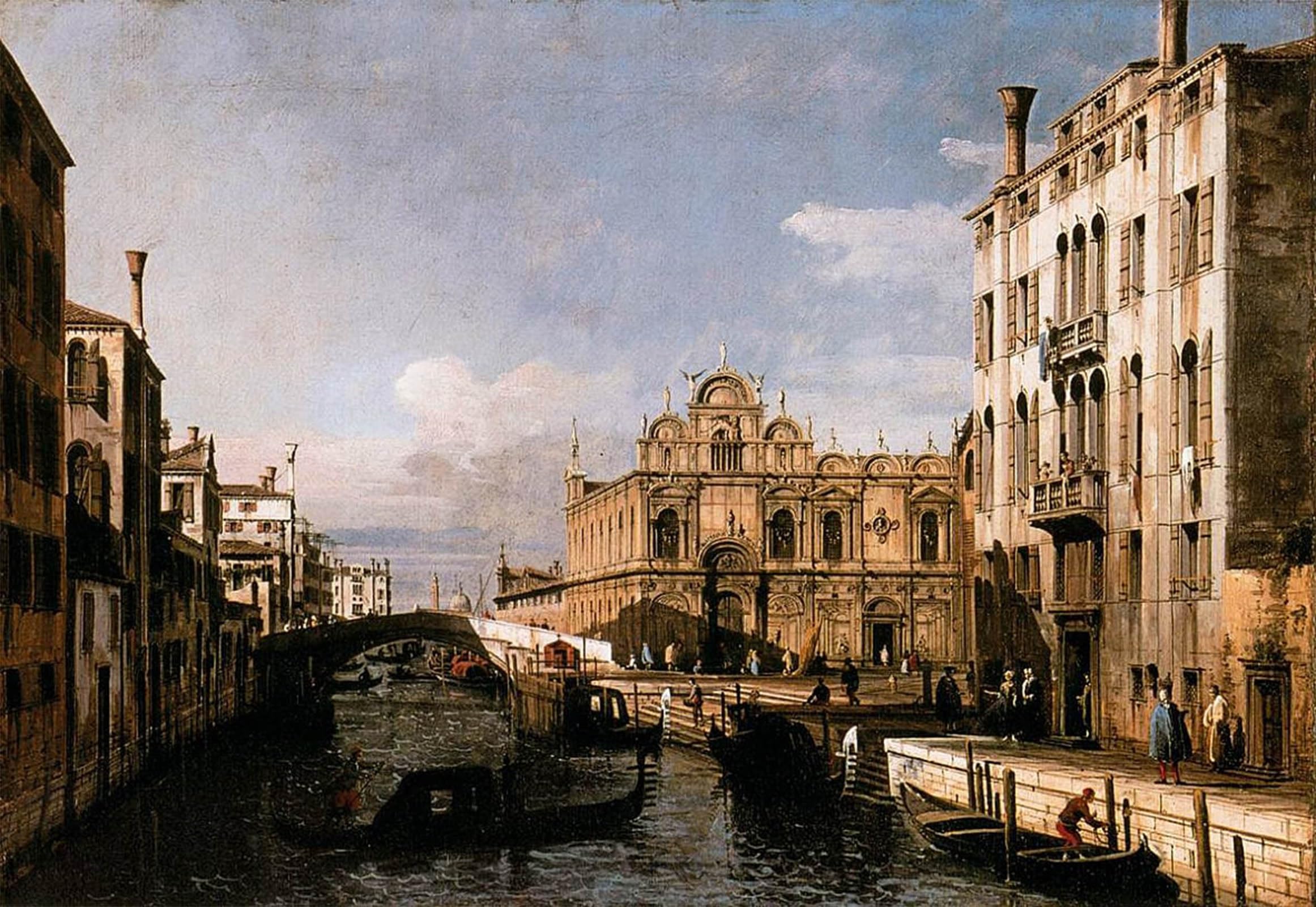Impression Tableaux Graffiti Art Mural Bernardo Bellotto Toile Décoration 60x90cm
