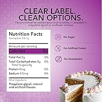 Vista 2 de Dolce Flav Extracto de pastel de cumpleaños, 2 onzas soluble en agua, Kosher, sin azúcar, saborizante concentrado para tartas festivas