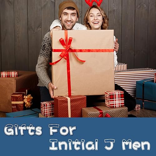 Miniatura 7 de Quilazy Regalos con monograma inicial J para mujeres, regalos de cumpleaños para mujeres y hombres, regalos únicos de Navidad, aniversario, boda,