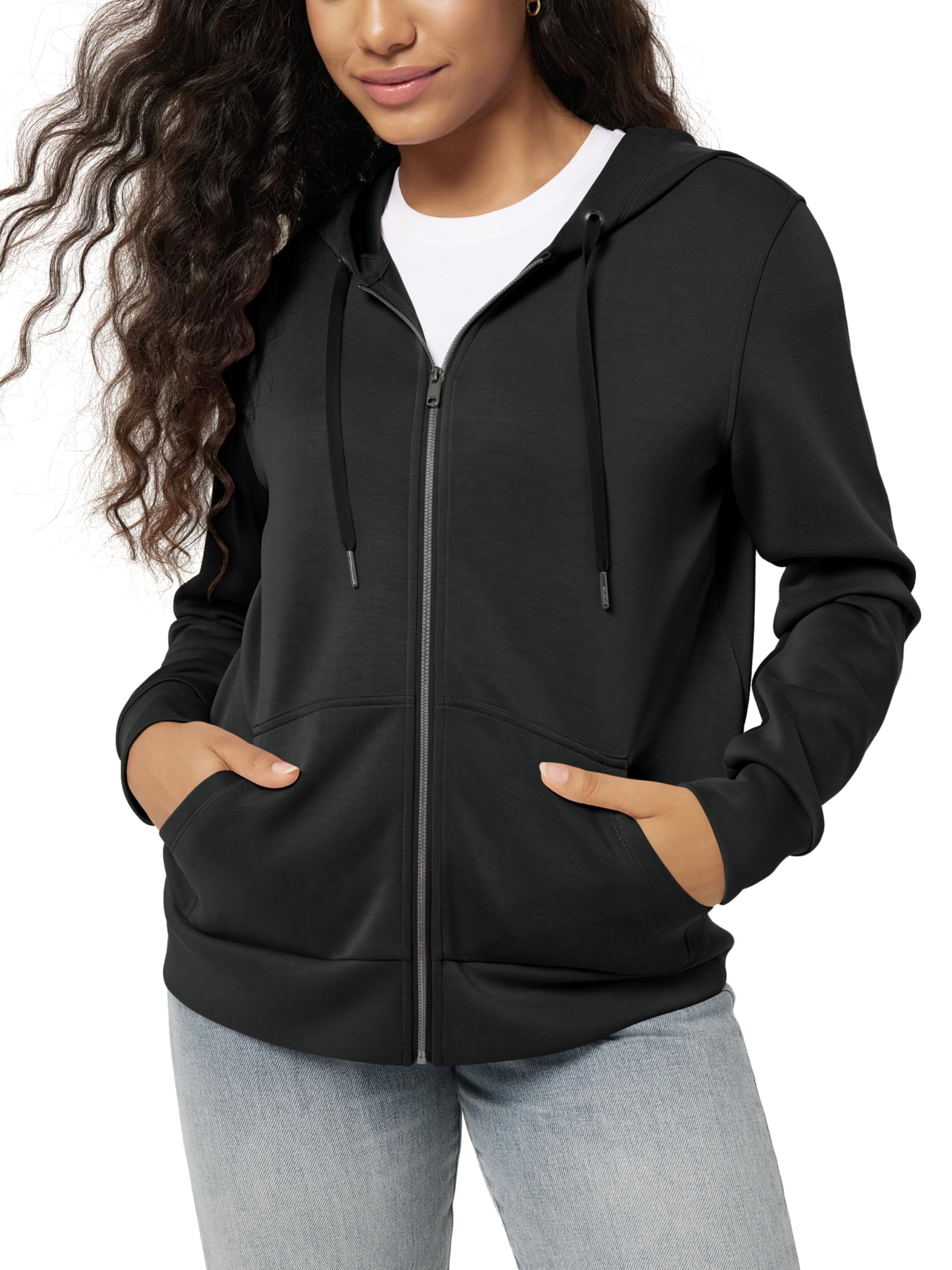 ODODOS Modal Full-Zip Hoodie