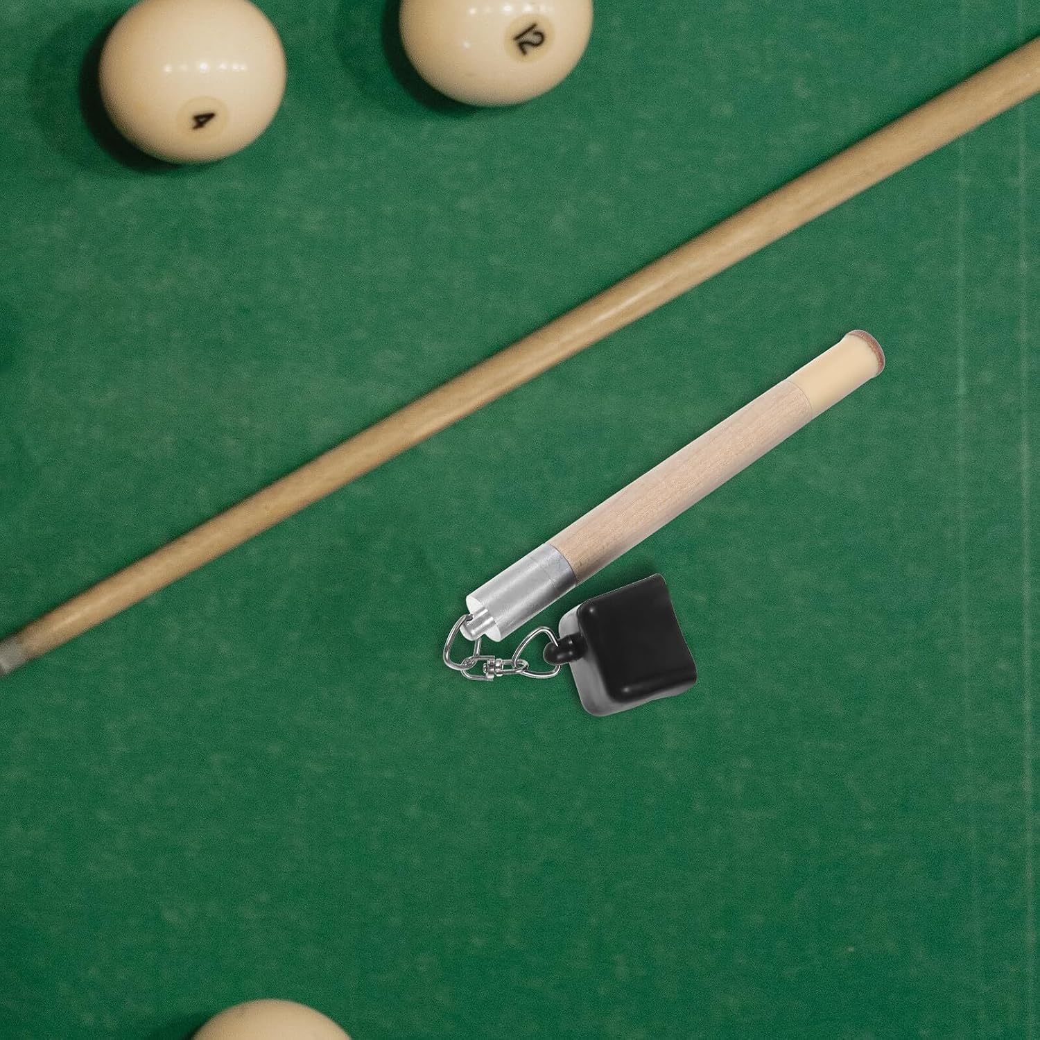 VALICLUD Snooker Pool Chalk Holder Portable Billiard Accessory with Wood Material for Cue Chalk Storage and Easy Replacement, Compatible with Snooker and Pool Cues, for Game Room Use