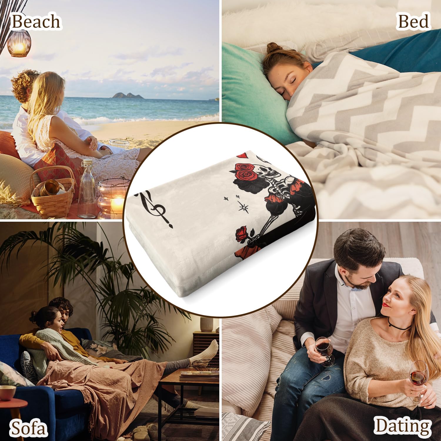 Gifts for Her Him, Anniversary Blanket Gifts for Men Women 60"x50", Birthday Gift for Boyfriend Girlfriend Wife Husband, Wedding Gift for Couples Newlyweds, I Love You Present for Women - Image 7