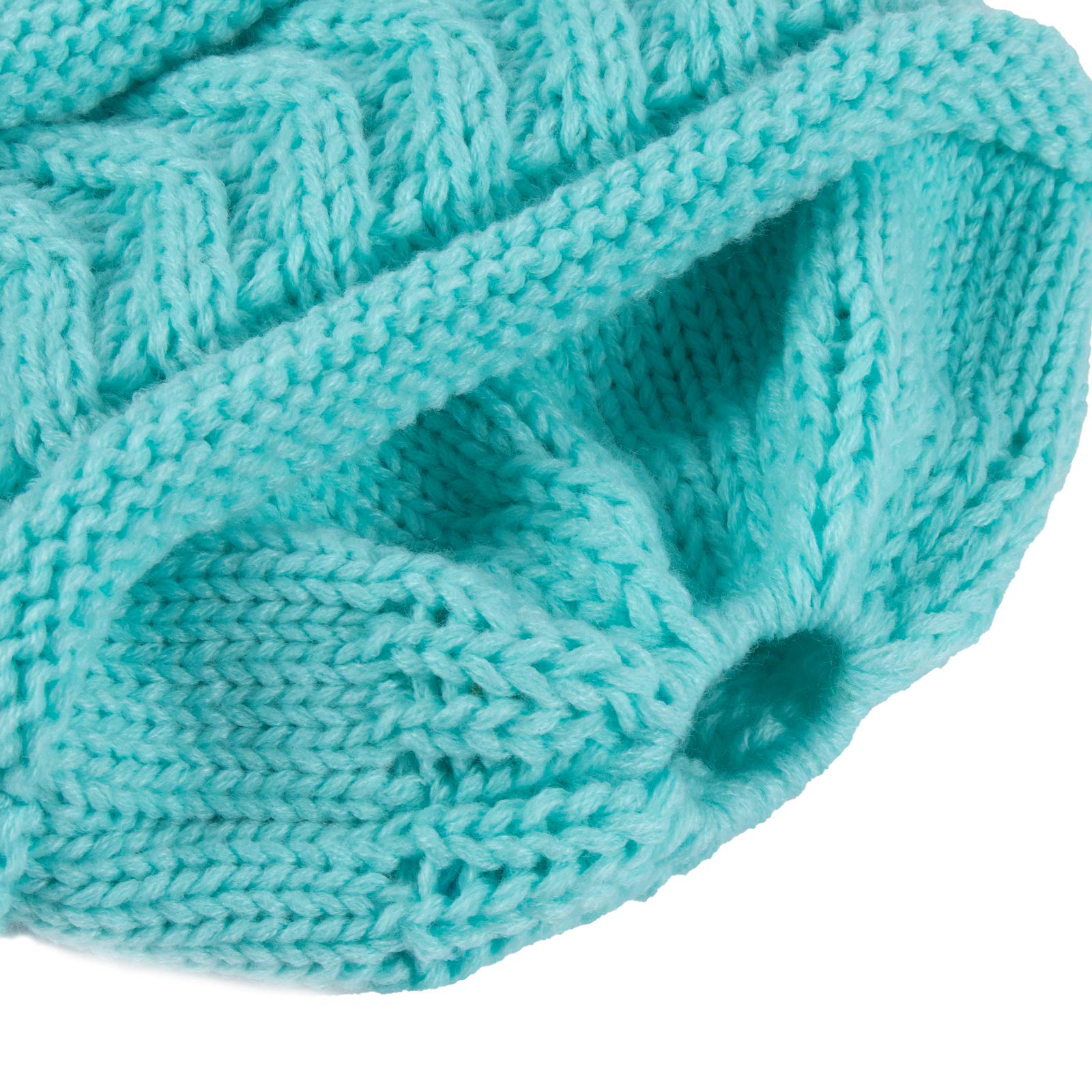 Ponytail Beanie For Women - Winter Warm Knit Hat With Hole For Bun Or Tail - View #6