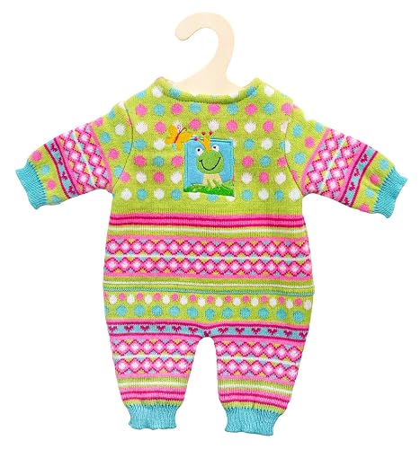 Heless 2666 - Pelele de punto para muñecas, ranita, talla 35 - 45 cm