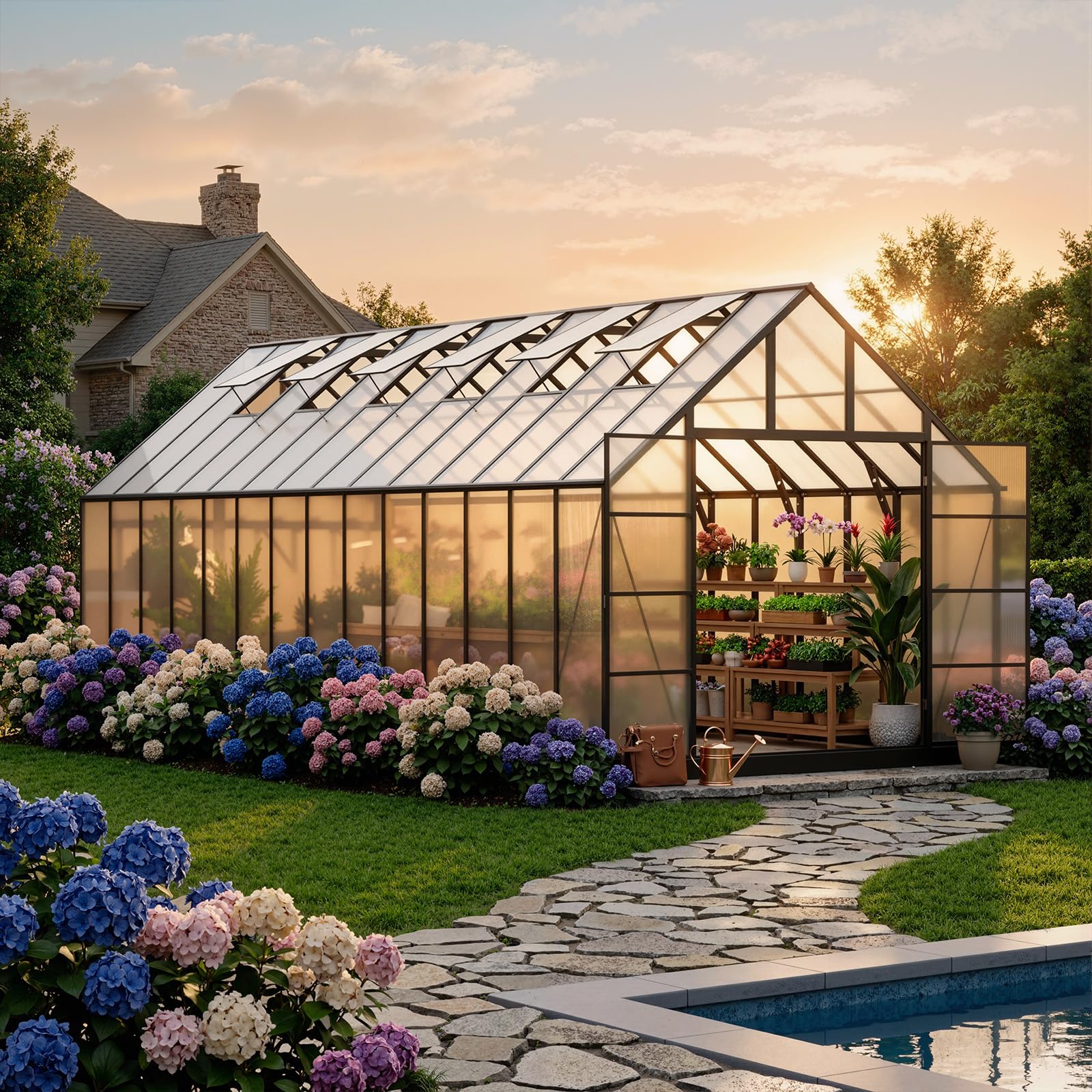 WACASA 28x10 Greenhouse