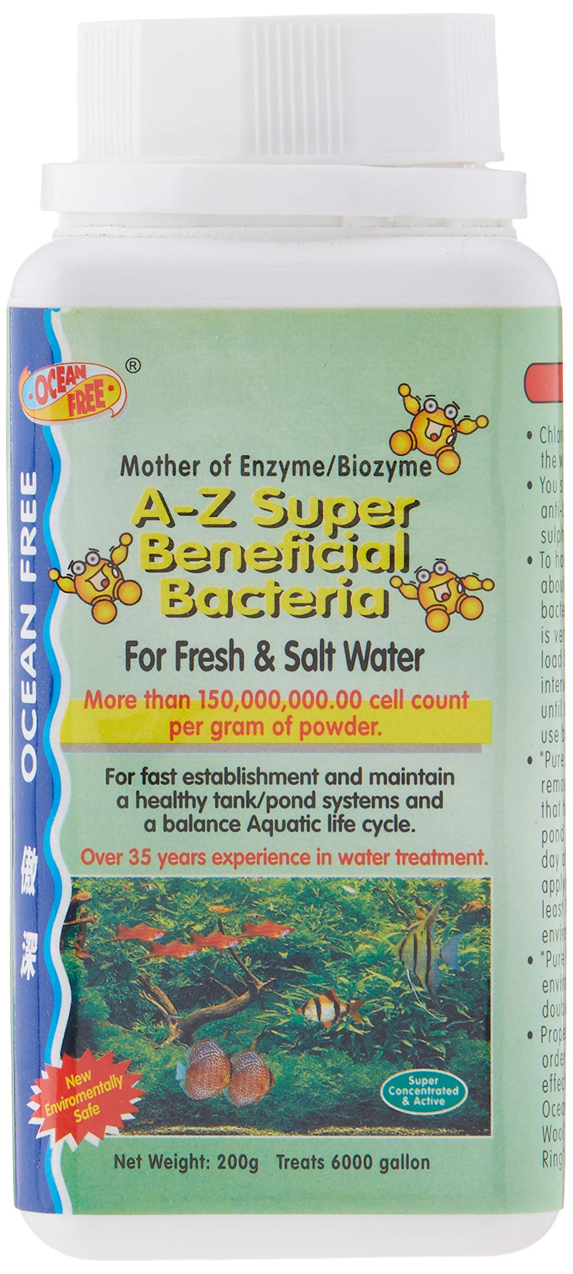 Ocean Free MD027 A-Z Super Beneficial Bacteria, 200g : Amazon.sg