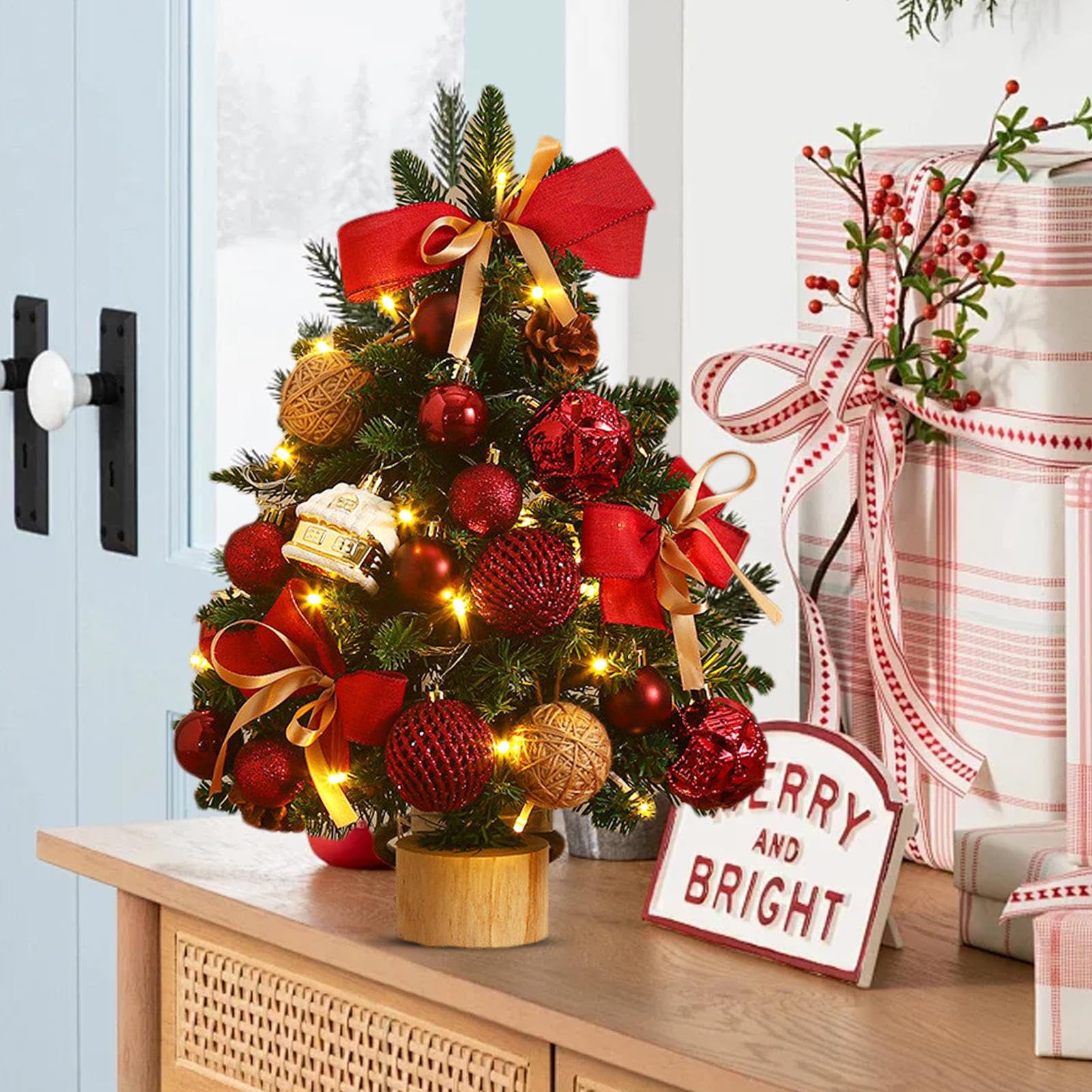 Albero Di Natale Da Tavolo Decorazioni Festività