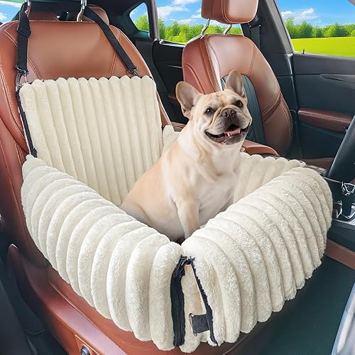 MIXJOY Asiento de automóvil para perros 6 en 1 para perros pequeñosmedianos de hasta 25 libras, transportador multifuncional para perros con funda