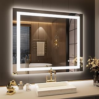 LOAAO 42"X36" LED Bathroom Mirror with Lights, UL Listed