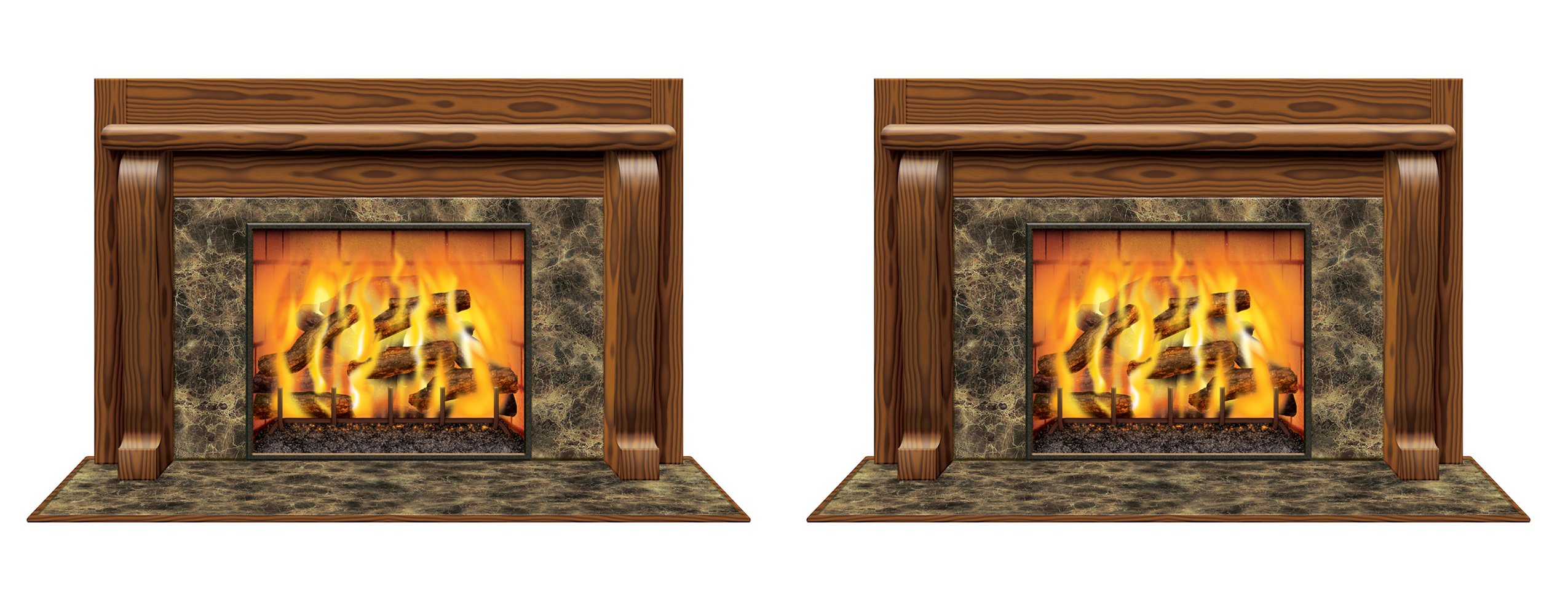 Fireplace Insta-View - Pack of 2