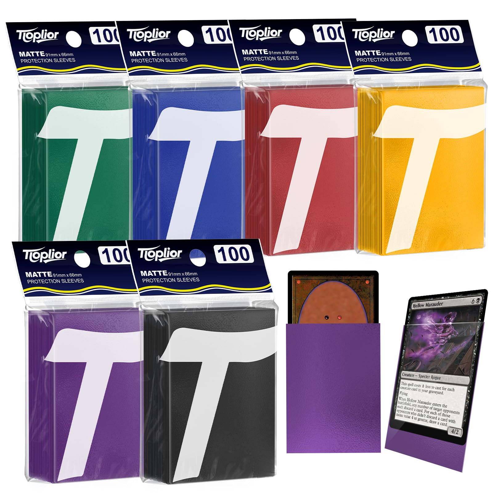 600ct Matte Card Sleeves, Premium Card Protectors for Trading Cards MTG, TCG,Magic, and Collectible Card Games