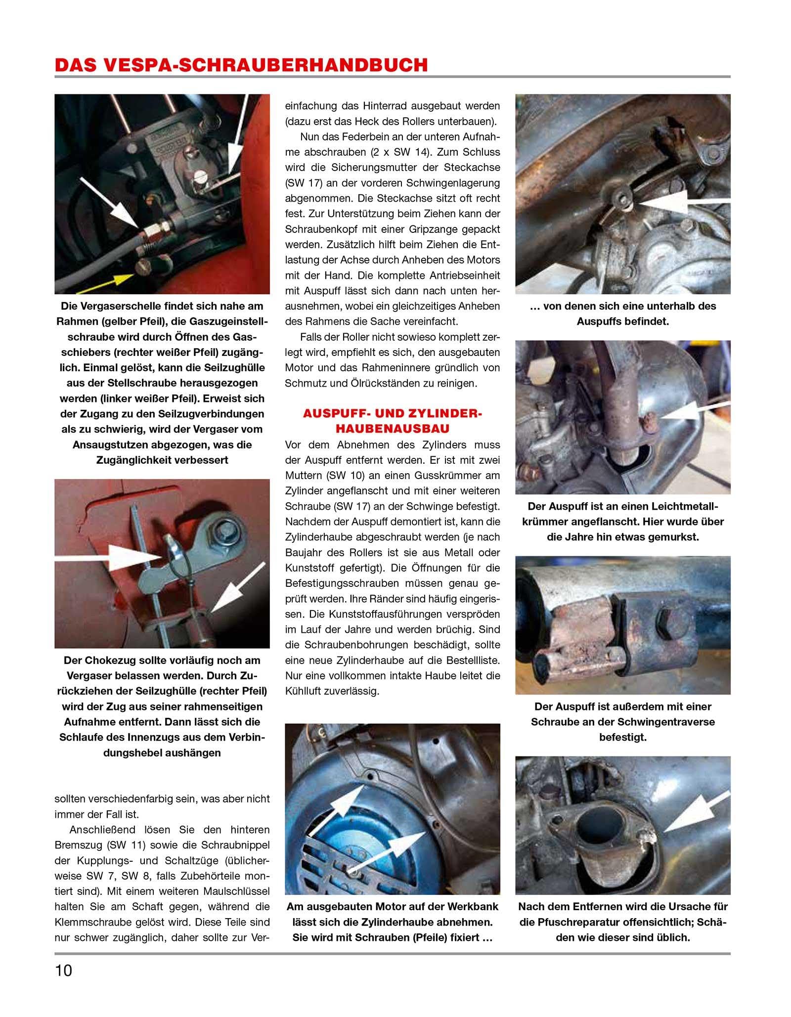 Das Vespa Schrauberhandbuch: Reparieren und Optimieren leicht gemacht. Smallframe-Modelle (1965 - 1989)
