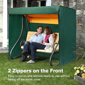 Buyter Swing Cover,Waterproof Swing Chair Covers,2 Seater Outdoor Patio Swing Cover, for Outdoor Furniture Porch Cover