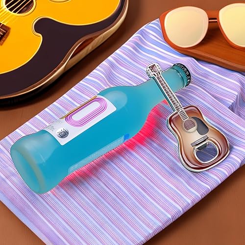 Miniatura 6 de LanHong Abrebotellas con forma de guitarra de cerveza, abrebotellas, guitarra, regalo, utensilios de cocina para bebedores, amantes de la guitarra y