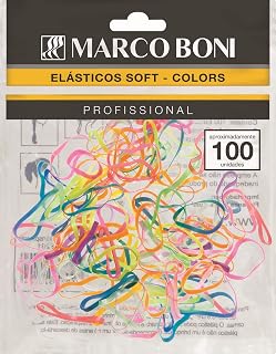 Elásticos Soft Colors, 8253, Marco Boni, Cores Sortidas, 100 Unidades