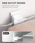 DEWENWILS Remote Control Outlet, Wireless Light Switch with 2 Side Outlets, No Interference Remote Outlet Switch, No Wiring, 15A/1875W, 100 FT Range, Compact Design, Programmable