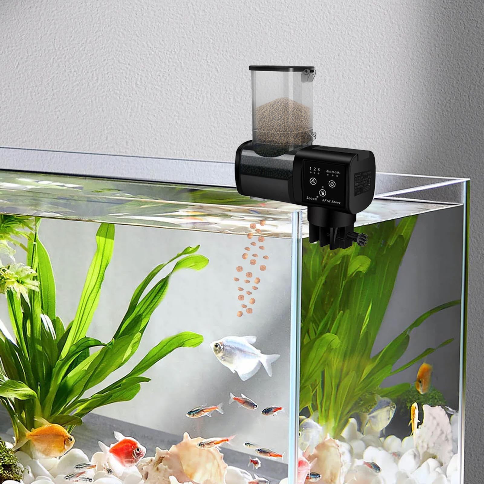 Alimentatore Automatico Per Acquario Alimentatore Automatico Cibo Da | Alimentatore Intelligente Per Pesci 500 Ml Per Vacanze Viaggi Weekend Quotidiano Casa Laghetto Principianti Donne Uo