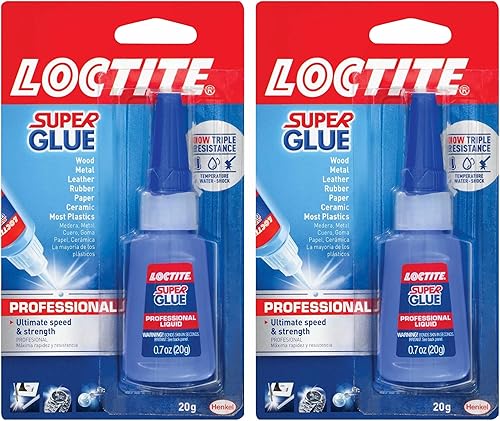Miniatura 5 de Loctite Super Glue Gel Control - Superpegamento transparente para plástico, madera, metal, con Super Glue líquido profesional, transparente, para
