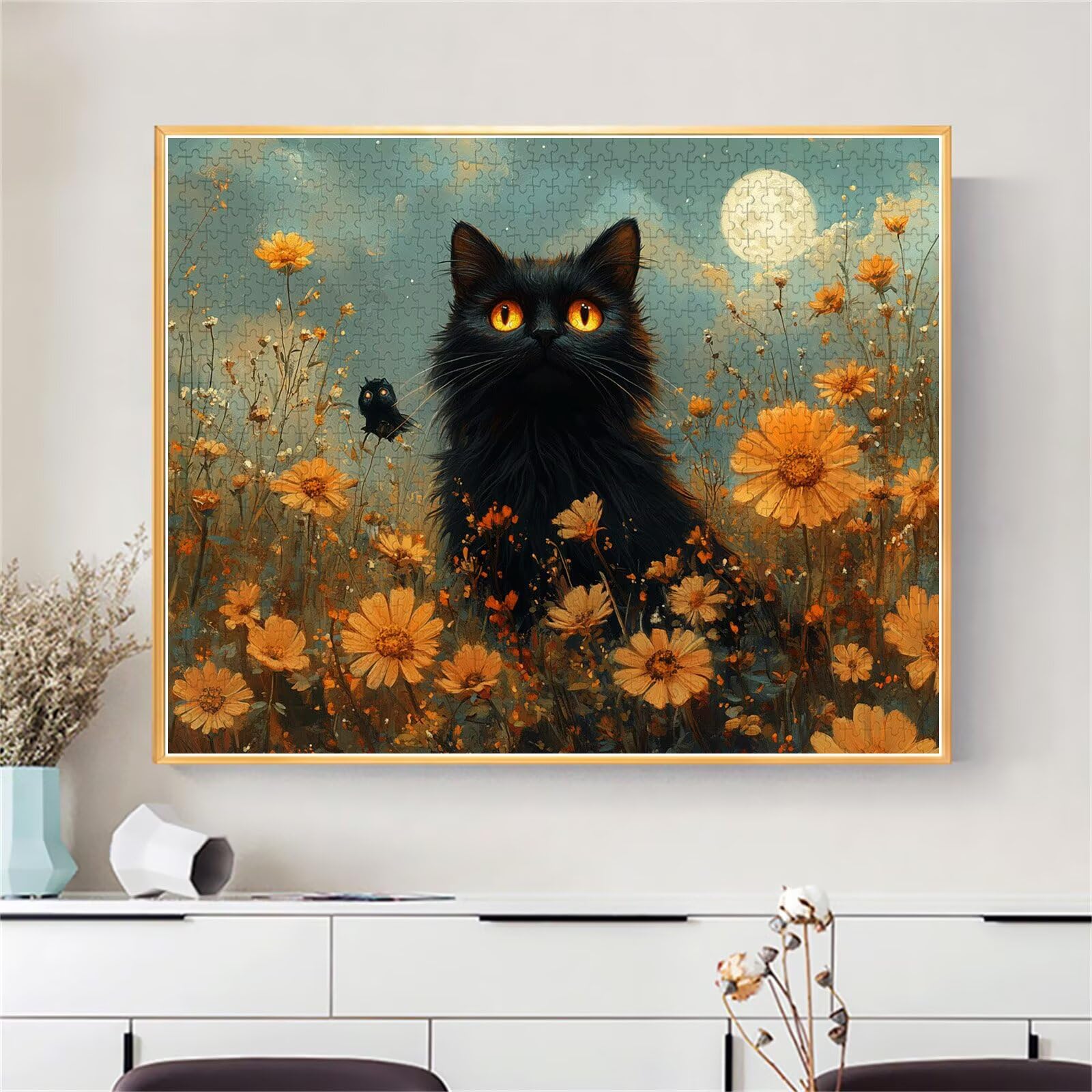 Puzzle Erwachsene 2000 Teile Katze Blume Educa Jigsaw für Kinder ab 8 Jahren Mädchen Jungen, Erwachsene Impossible Klassische Puzzles Schwer, Anspruchsvoll Spielspaß, Als Geschenke 70x99cm t-688