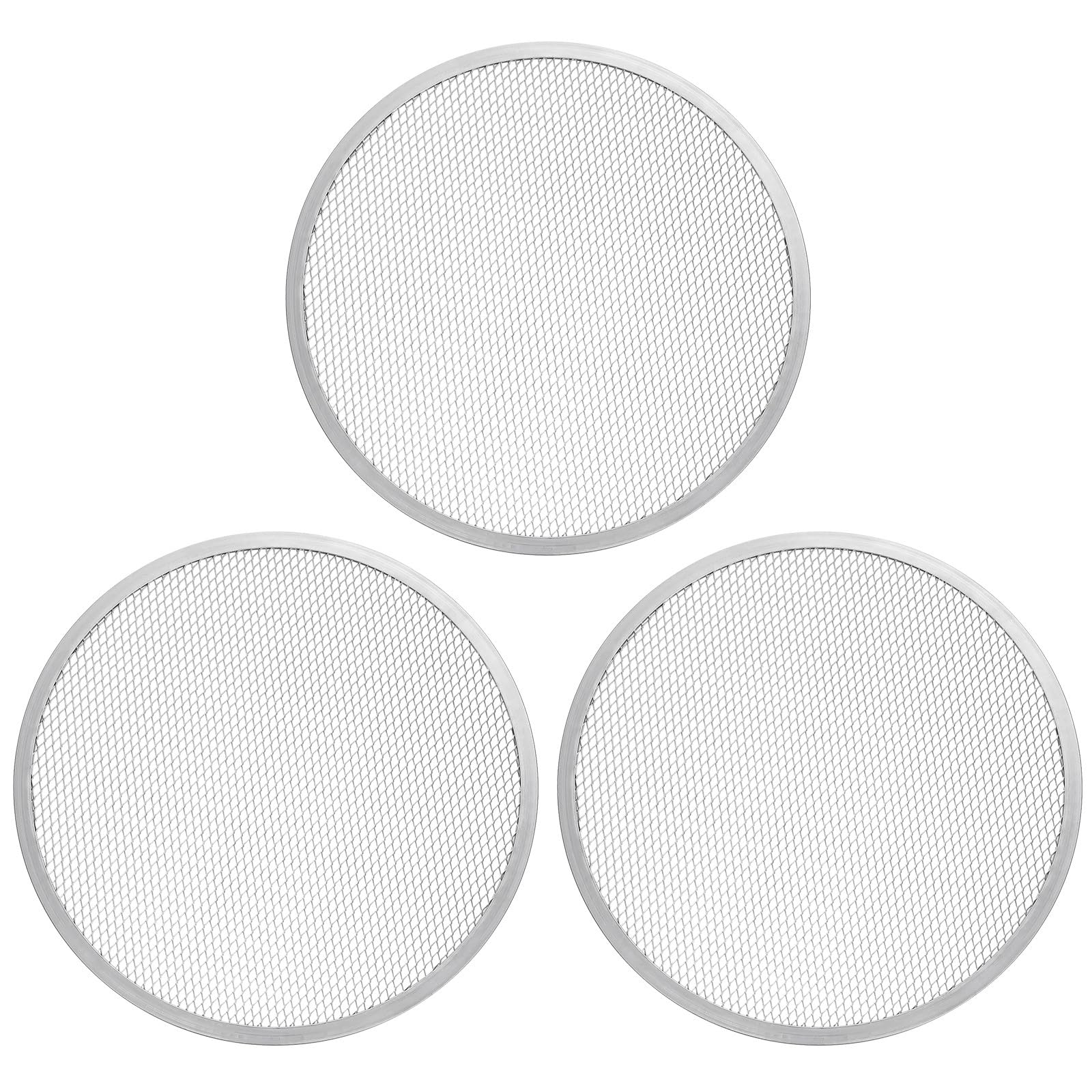 Gatuida 3-teiliger Herdrost, Pizzablech aus Aluminium, 14 Zoll, antihaftbeschichtet