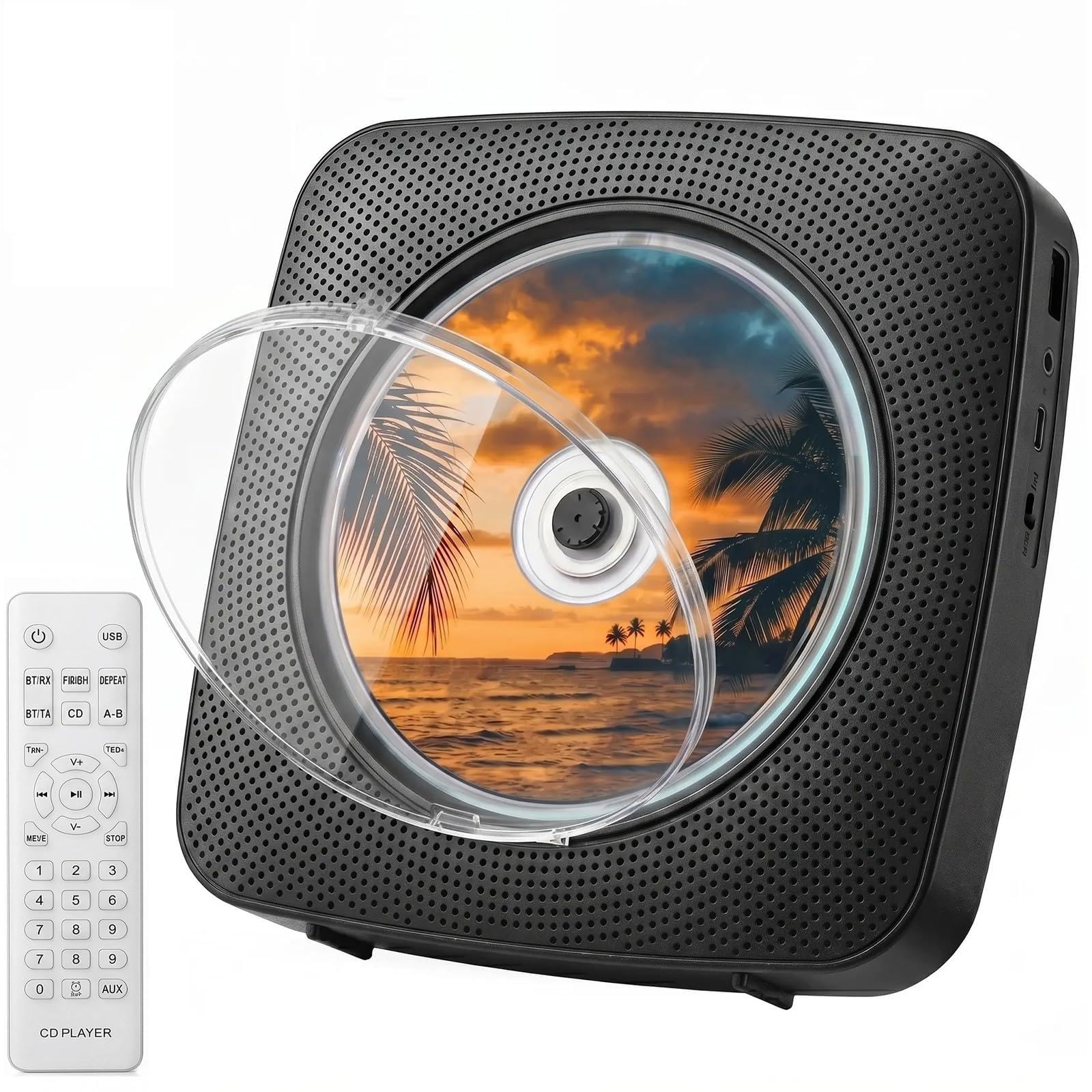Amazon.com: Gueray CD Player Portable with Bluetooth Wall