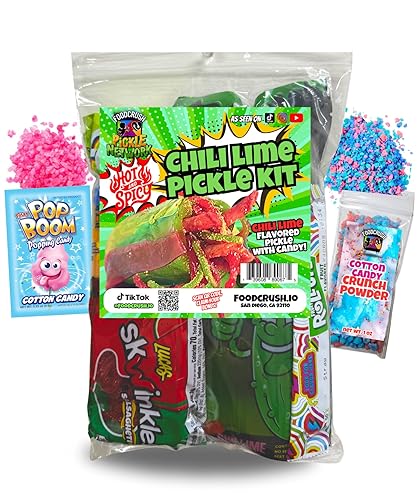 Vista 11 de Kit de encurtidos de frambuesa azul con bolsa de regalo Takis-Mexican Candy (Dulces Mexicano) con Takis, Fruit Roll up, gushers, salsa de chamoy