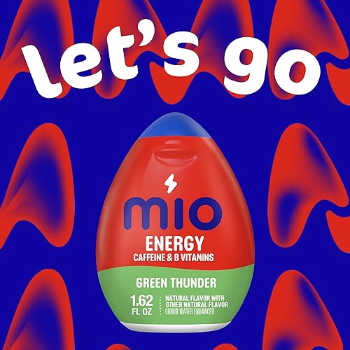 Miniatura 5 de MiO Energy Green Thunder - Potenciador de agua líquido con sabor natural, 1 unidad de 1.62 onzas líquidas