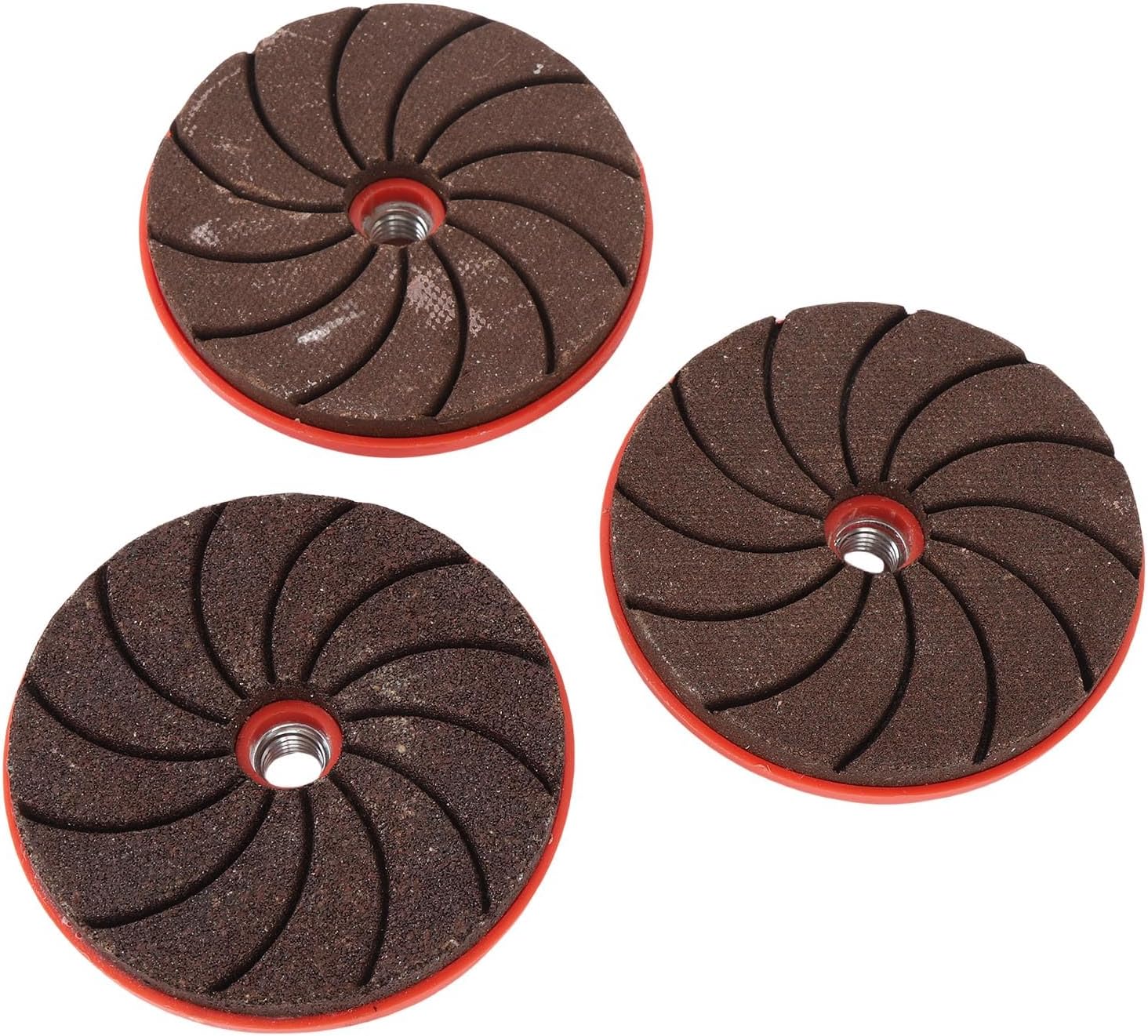 SIXRUN Angle Grinder Grinding Disc Grinder Wheel Sanding Disc Embedded Design Quick Round Chamfering for Metal Stone with M10 Screw Interface