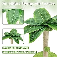 Vista 4 de PINVNBY Cat Scratching Post Cute Kittens Scratch Post 15 inch cat Scratching Poles with Hanging Ball and Sisal Rope for Indoor Cats Claw Scratcher