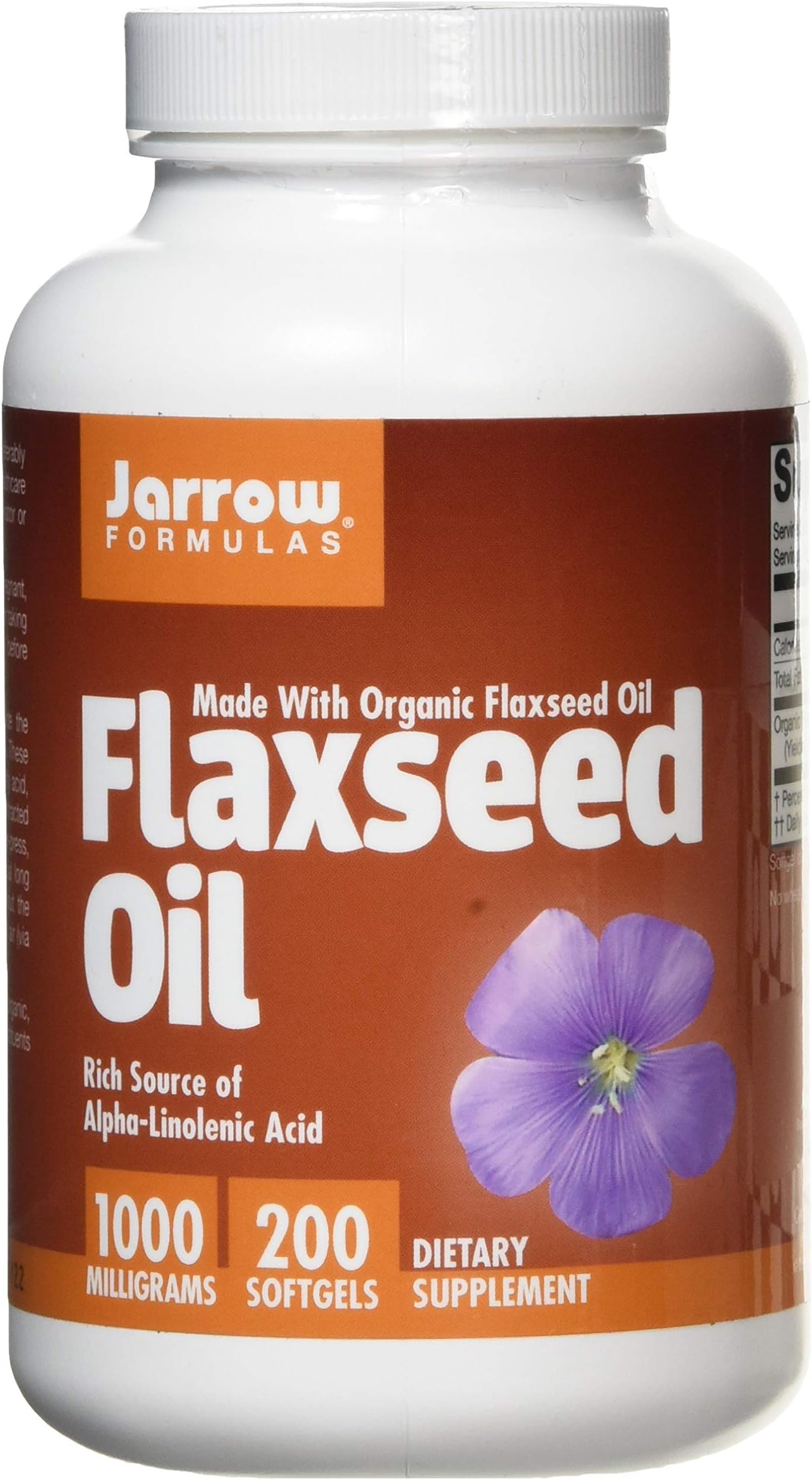 Jarrow Formulas Flaxseed Oil, 200 Softgels