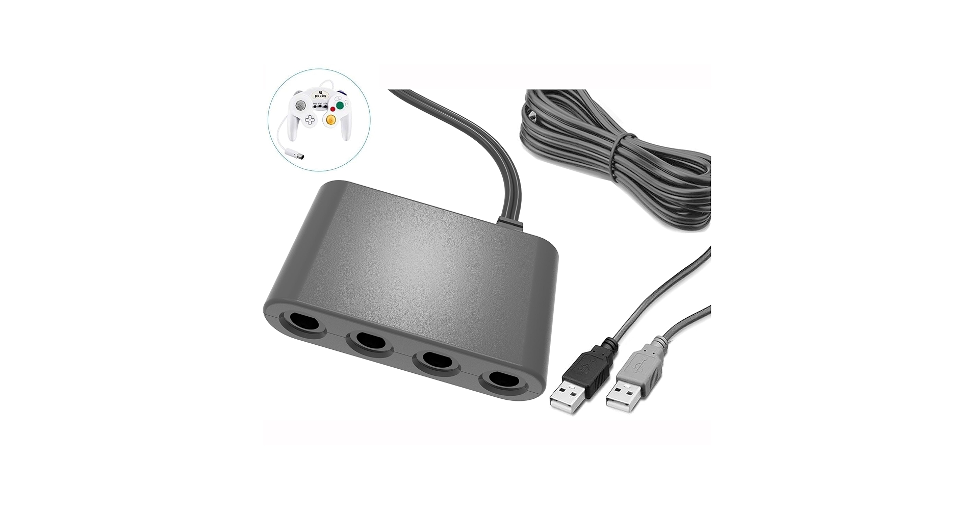 Nintendo Switch（本体） グレー　GCコン＋変換アダプタ付き Amazon.co.jp: Switch用GCコントローラ変換アダプタ GCコントローラー