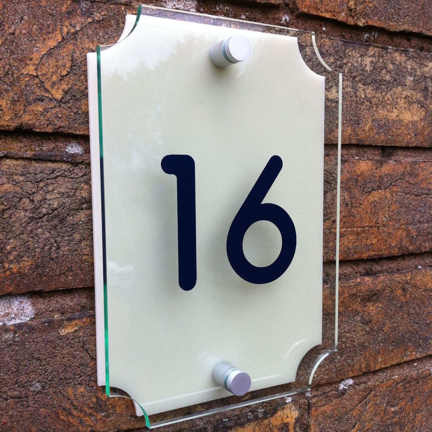 Made to Order House Sign Plaque Choice of Lettering Style and Colour Personalised House Number Address Sign 2 Part Acrylic Street Name