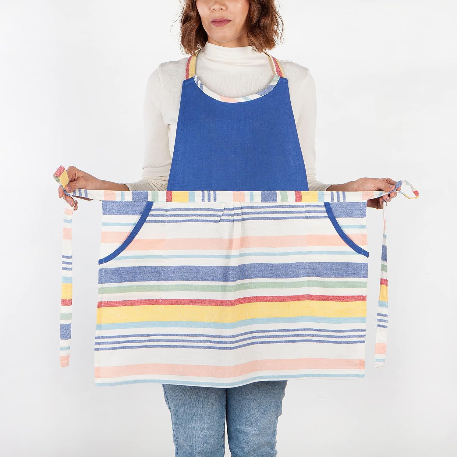 Now Designs Petite Apron, Taffy Stripe, W25 x H28in