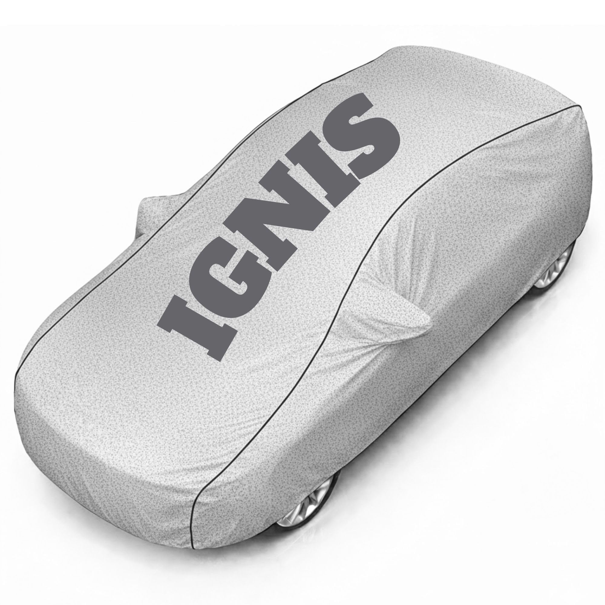 Superior Grade Quality Ignis Cover (All Variants) Car Body Cover – 100% Waterproof Custom Fit with Mirror Pockets | Triple-Stitched Elastic Design, Heat Reflective, Anti-Dust, All-Weather