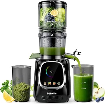 Pukomc Cold Press Juicer with Smart Display and Brushless Motor