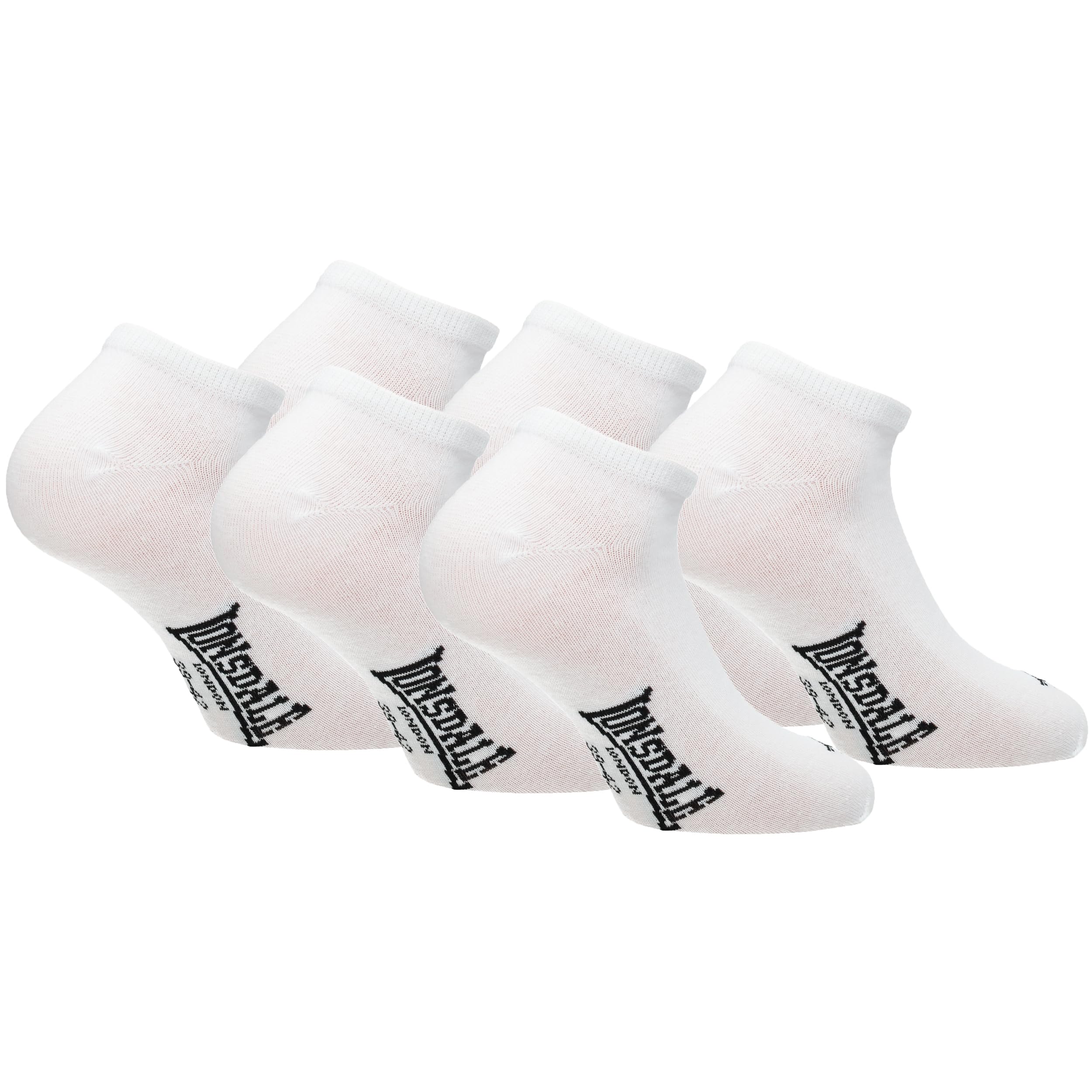 Lonsdale 6 Paia Calzini Corti Uomo Donna - Calzini Sportivi Sneaker - Lunghezza Caviglia - Cotone Traspirante