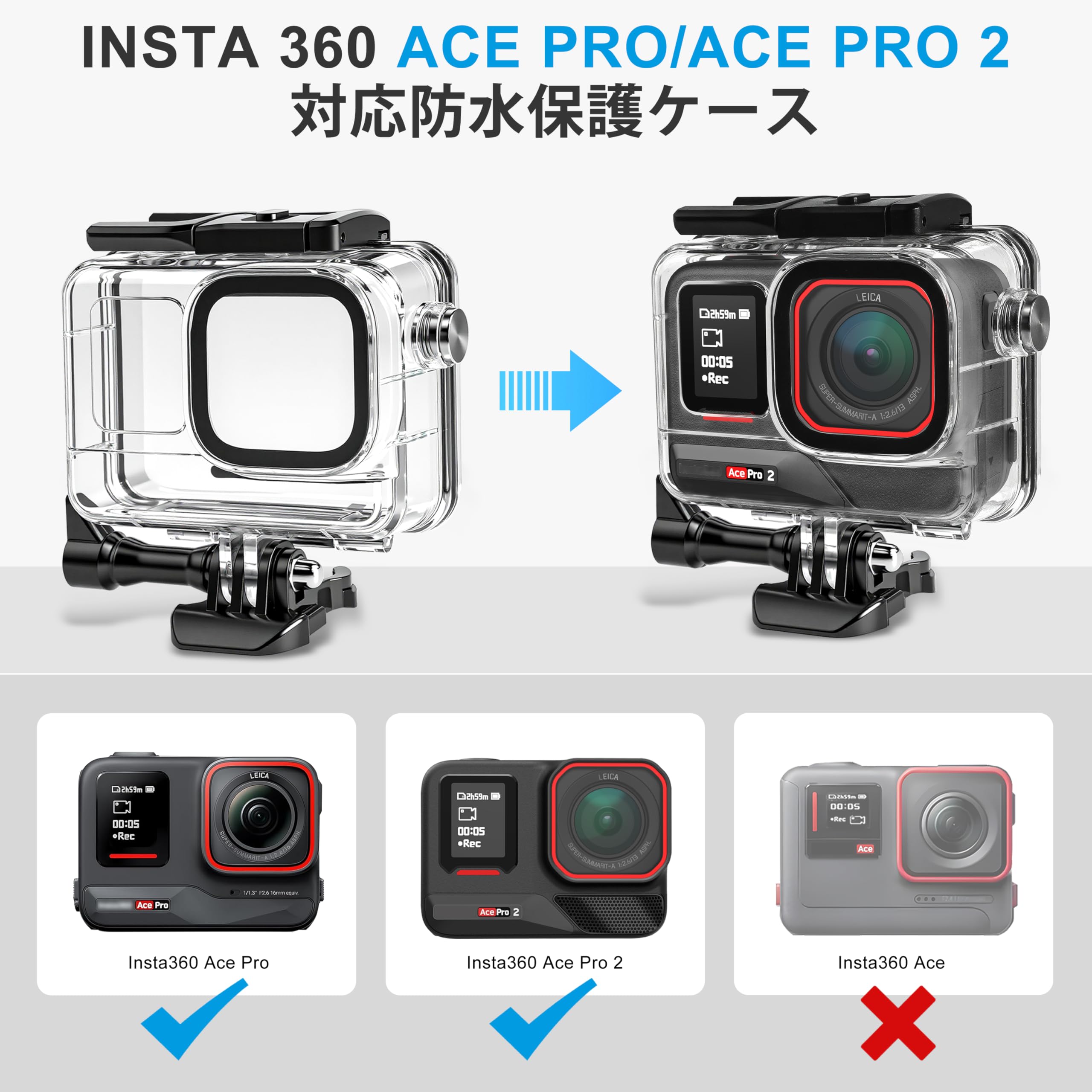 Amazon | FitStillダイビングキットINSTA 360 ace pro 2/ace pro用 