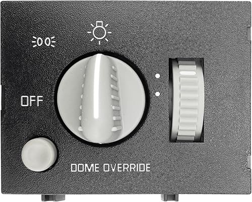 Miniatura 2 de Interruptor de faros delanteros Panel de instrumentos, interruptor de atenuación, interruptor de lámpara de cúpula compatible con Chevy GMC C1500