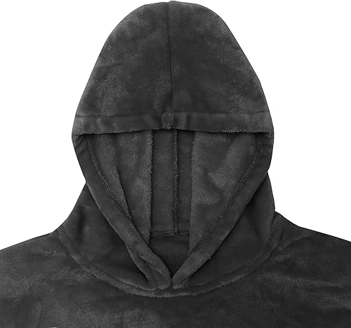 Miniatura 5 de Catalonia Manta de gran tamaño con capucha de gato arcoíris para niños, sudadera de forro polar con bolsillo frontal grande, regalo para