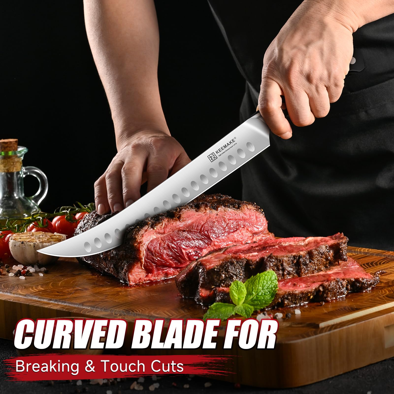 KEEMAKE Brisket Carving Knife Set, 3-Piece Slicing Knife for BBQ & Meat — Amazon image 6