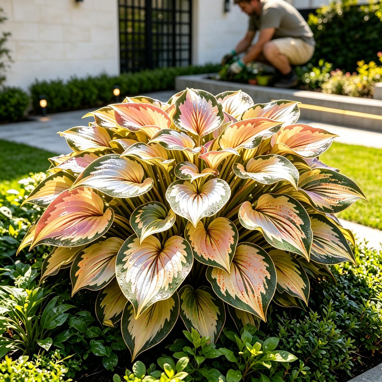 Hardy Hosta Bulbs for Current Planting UK,Stunning Display,Unique-8Bulbs-e