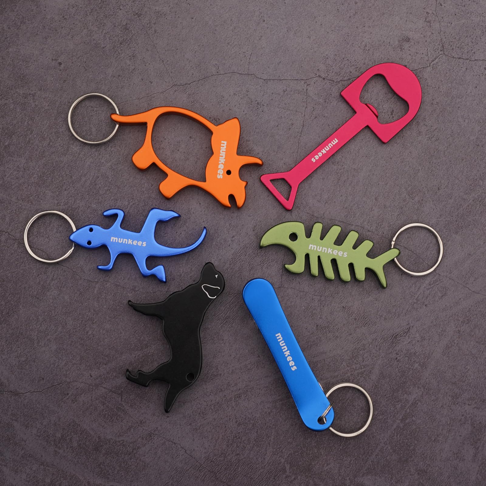 Amazon.com: munkees Triceratops Dinosaur Bottle Opener Keychain 2