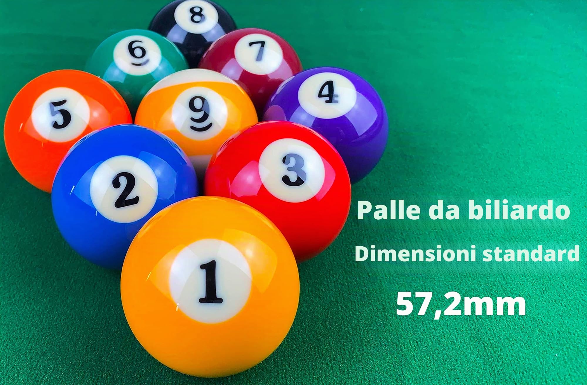 Professionale set completo palline da biliardo americane standard