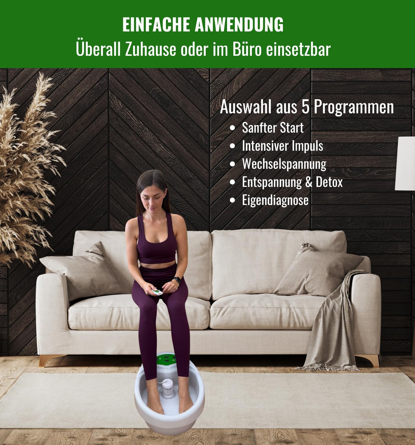 Royal Spa, Fußelektrolysebad, Fußbad, mit 3 Spulen, Elektrolyse Fußbad, Fußwanne