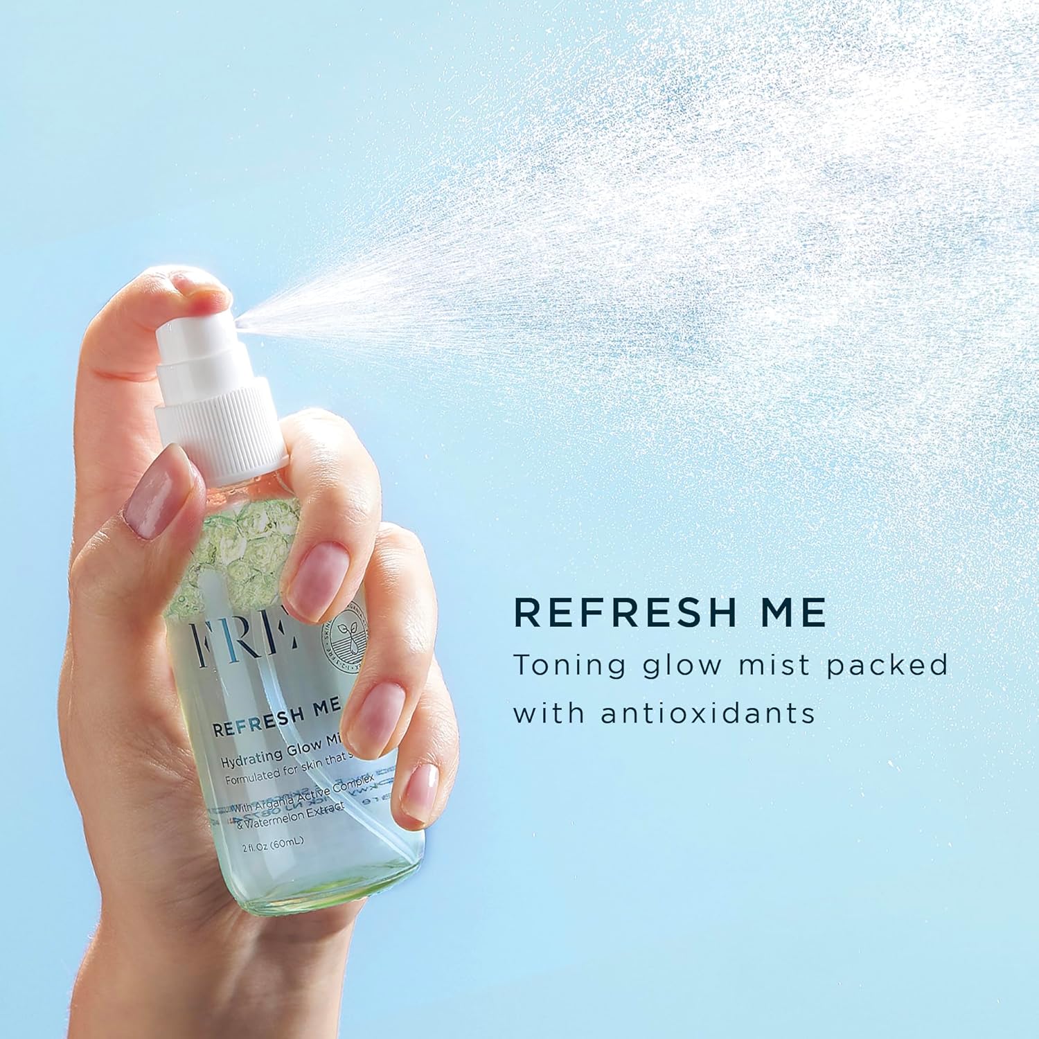 FRE Skincare Hydrating Glow Mist, Anti-Aging Face Spray for Skin That Sweats, Collagen Boost & pH Balance, Reduces Wrinkles, Vegan & Cruelty-Free - Image 3