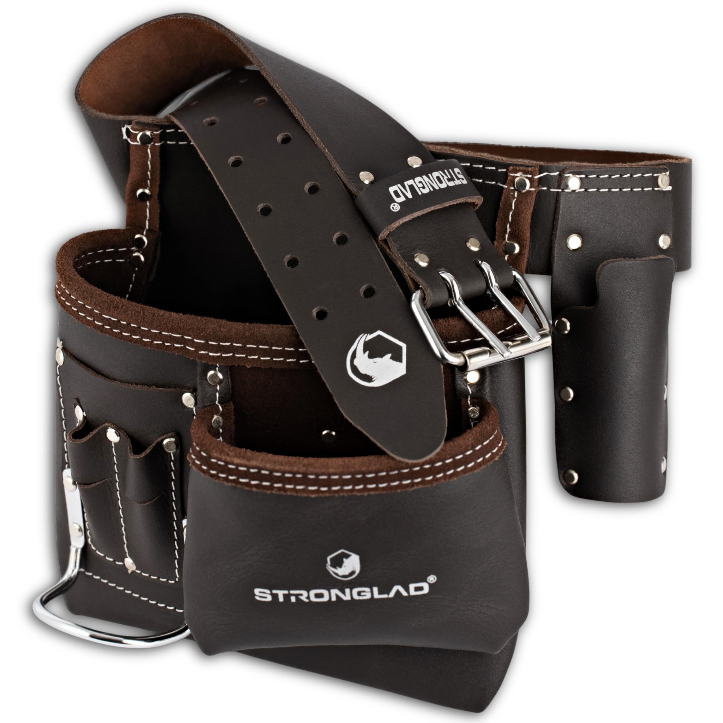 STRONGLAD 6-Pocket Leather Belt