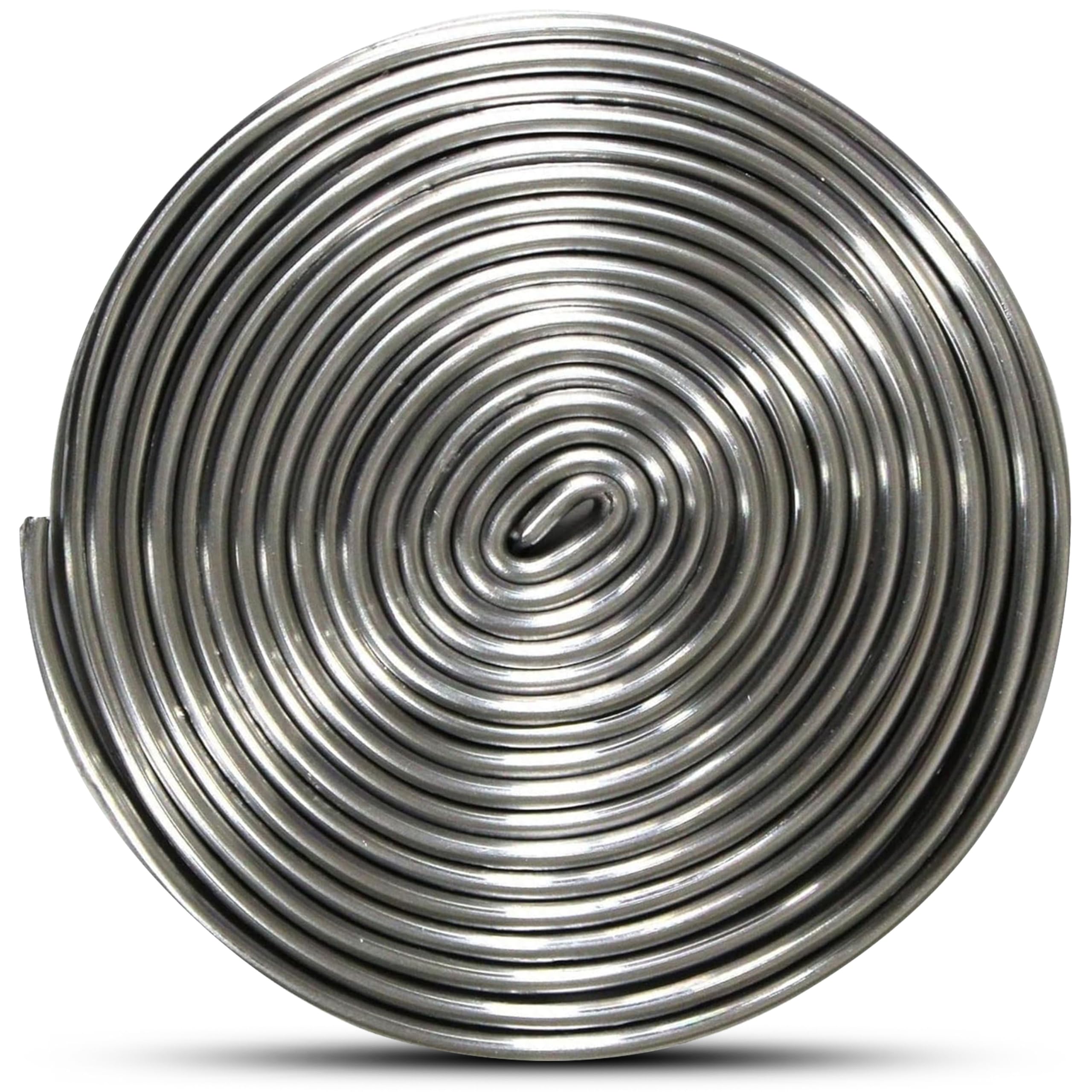 Lead Came for Stained Glass 5/64"" Round U Hobby Came - 6 Ft Stained Glass Supply U Channel Lead Came by Glassco, Silver, RU-100