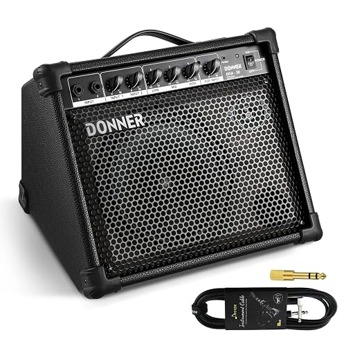 Donner DKA-20 Keyboard Amplifier 20 Watt Keyboard AMP with Aux in and Two Channels